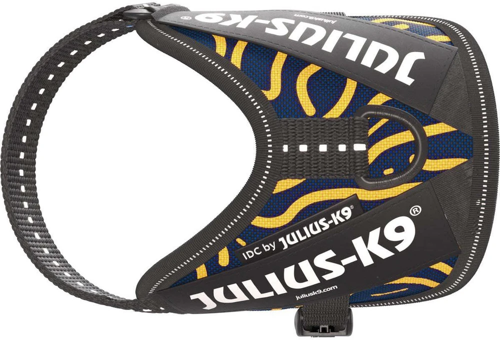 Julius-K9 IDC Powerharness Canyon – Atspindinti reguliuojama šunų petnešėlė, mini dydis, Canyon raštas