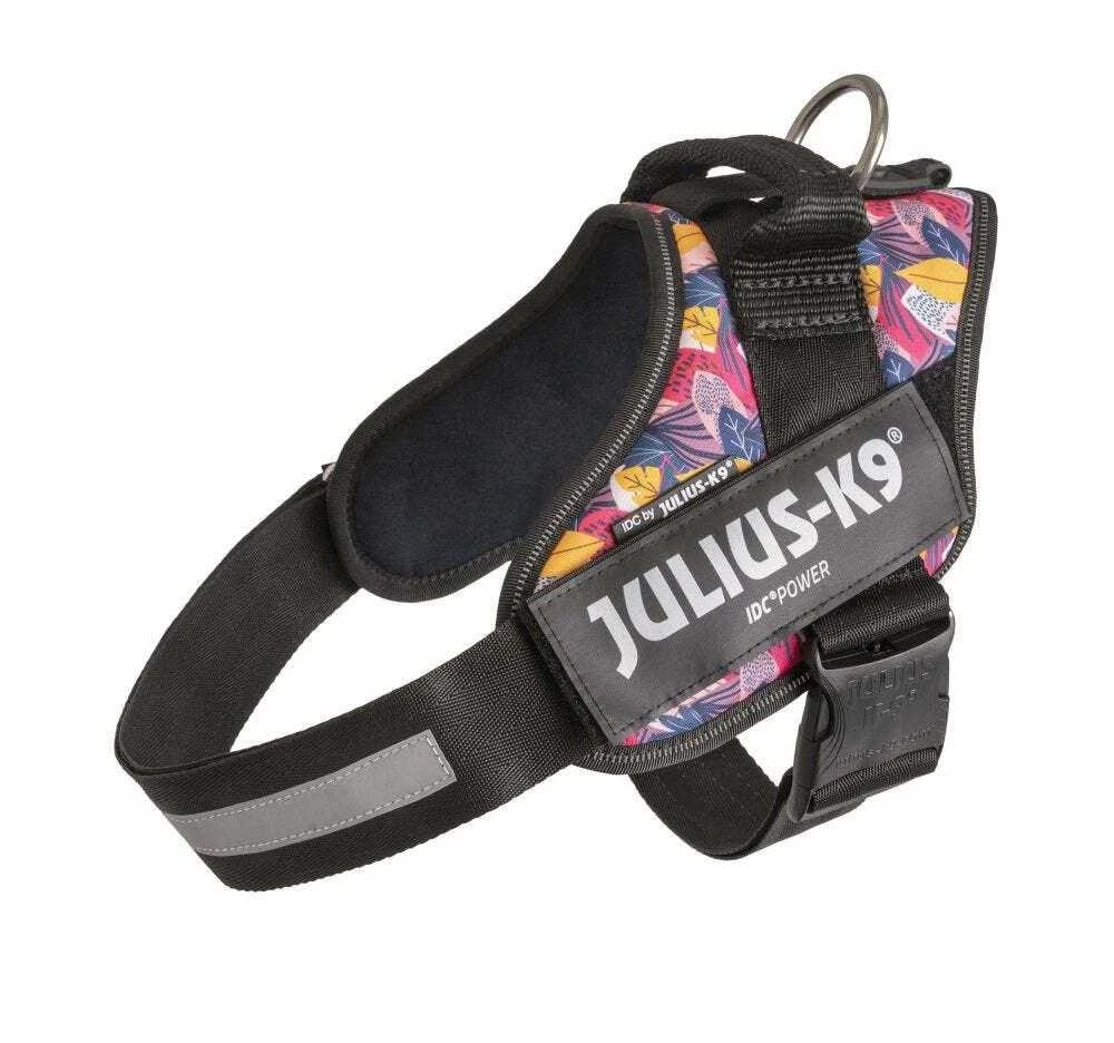 Julius-K9 IDC Powerharness Leaf2 – Auksinio rašto pakinktai, ilgaamžiškumas ir patogus dizainas
