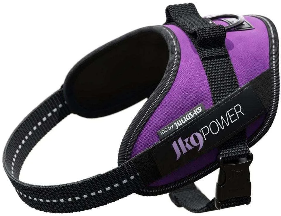 Julius-K9 IDC Powerharness tamsiai violetinė – Premium reguliuojamas šunų pakinktas, 1 dydžio (Baby 1)