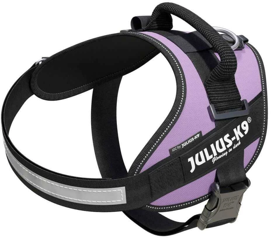 Julius-K9 IDC Powerharness Violetinė – Aukščiausios kokybės reguliuojamas diržas, 3 dydžio, patvarus dizainas