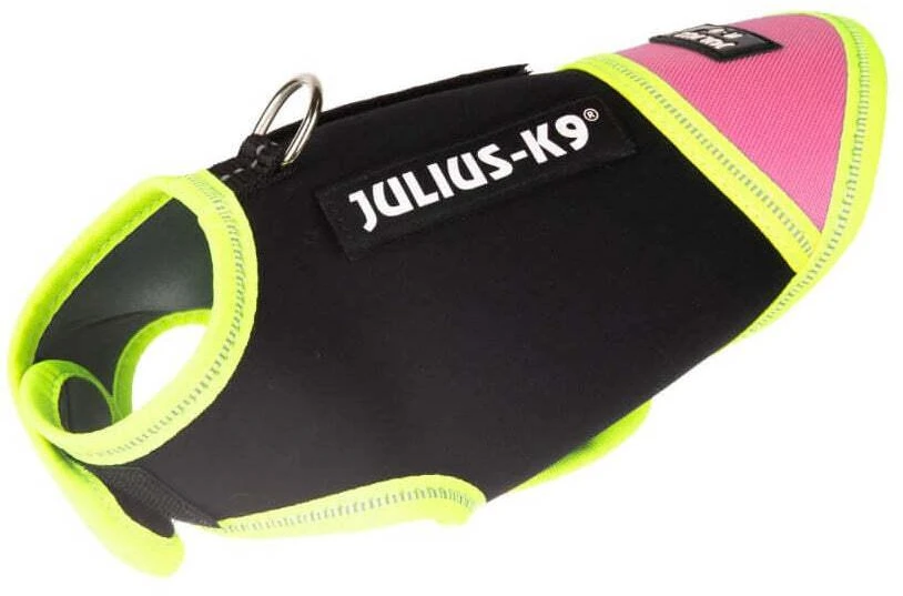 Julius K9 Julius IDC Neopreninis Šuo Kailis – Juodas ir Rožinis, Lengvas Izoliuotas Dizainas