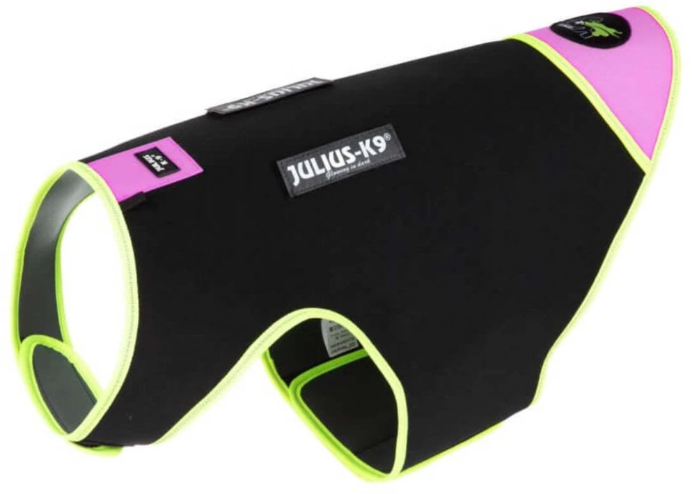 Julius K9 Julius IDC Neopreninis Šuo Kailis – Juodas ir Rožinis, Lengvas Izoliuotas Dizainas