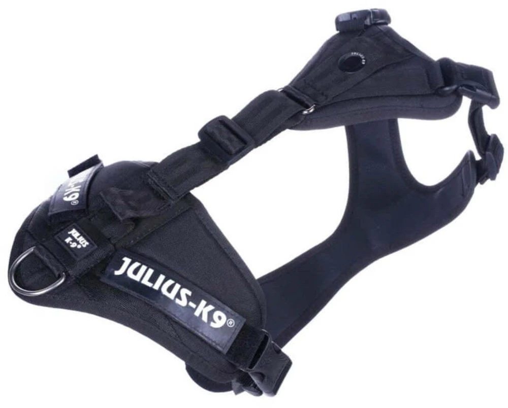 Julius K9 Julius K-9 Mantrailing Juodas Sekimo Diržas – Reguliuojamas L/XL, Patvarus ir Saugus Pritvirtinimas
