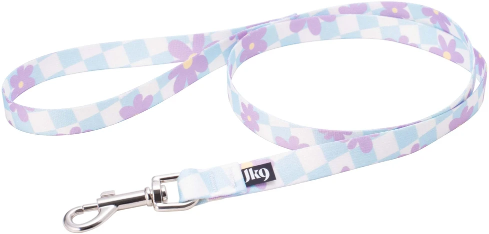 Julius-K9 MoreColor Basic Cartoon Pavadėlis – 120cm Patvarus Dirželis, Gėlių Rašto Dizainas