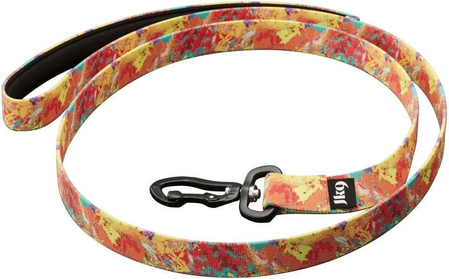Julius-K9 MoreColor Crazy Pattern Pavadėlis – Patvarus 120cm juostinis pavadėlis, ryškus dizainas