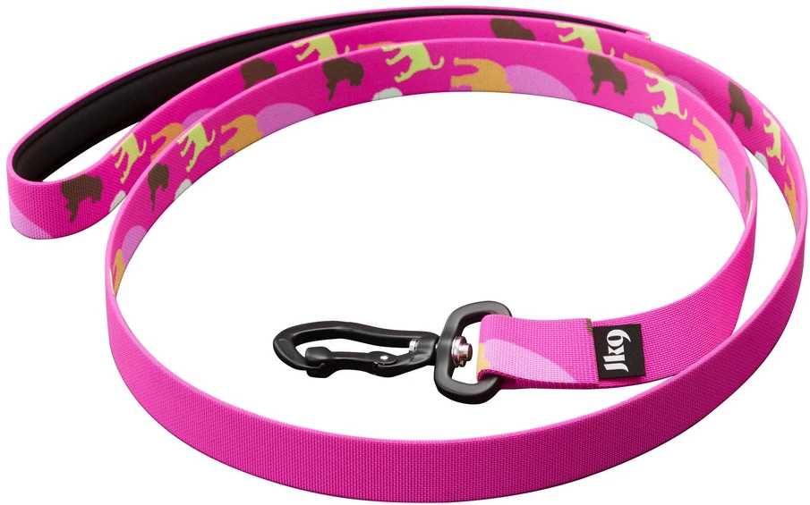 Julius-K9 MoreColor Dogz Pavadzis 120cm – Neopreninė Rankena, Spalvingas Juostelės Dizainas