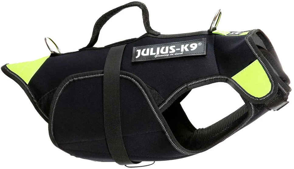 Julius-K9 Neono Daugiafunkcinė Liemenė – Lengvas Plaukimo ir Reabilitacijos Palaikymas, Dydis S