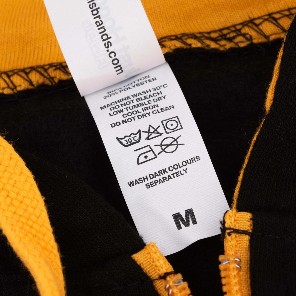 Julius-K9 pilno užtrauktuko Hoodie juoda/auksinė – patogus medvilnės mišinys, mažas dydis, stilingi trenerio drabužiai