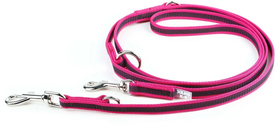 Julius K9 Spalvos & Pilkos Supergrip Pavadėlis – Nuimamas neslystantis rankena, 1,4x220cm, juoda