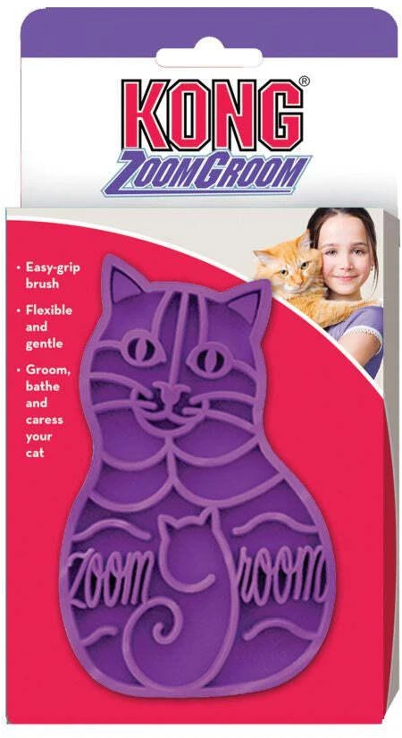KONG Cat ZoomGroom guminis šepetys katėms