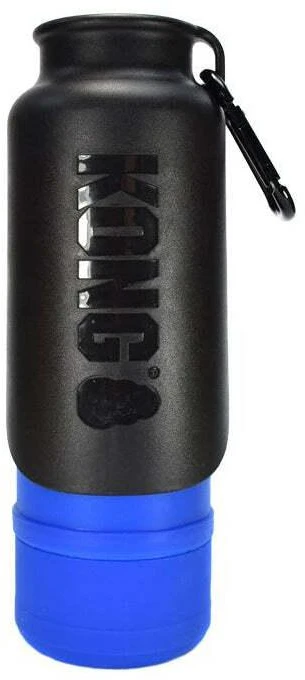 KONG H2O Izoliuotas buteliukas 740ml – dvigubos sienelės nerūdijančio plieno, nepralaidus juodas dizainas