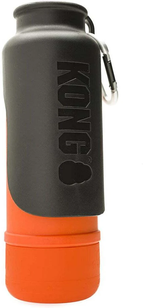 KONG H2O Izoliuotas buteliukas 740ml – dvigubos sienelės nerūdijančio plieno, nepralaidus juodas dizainas