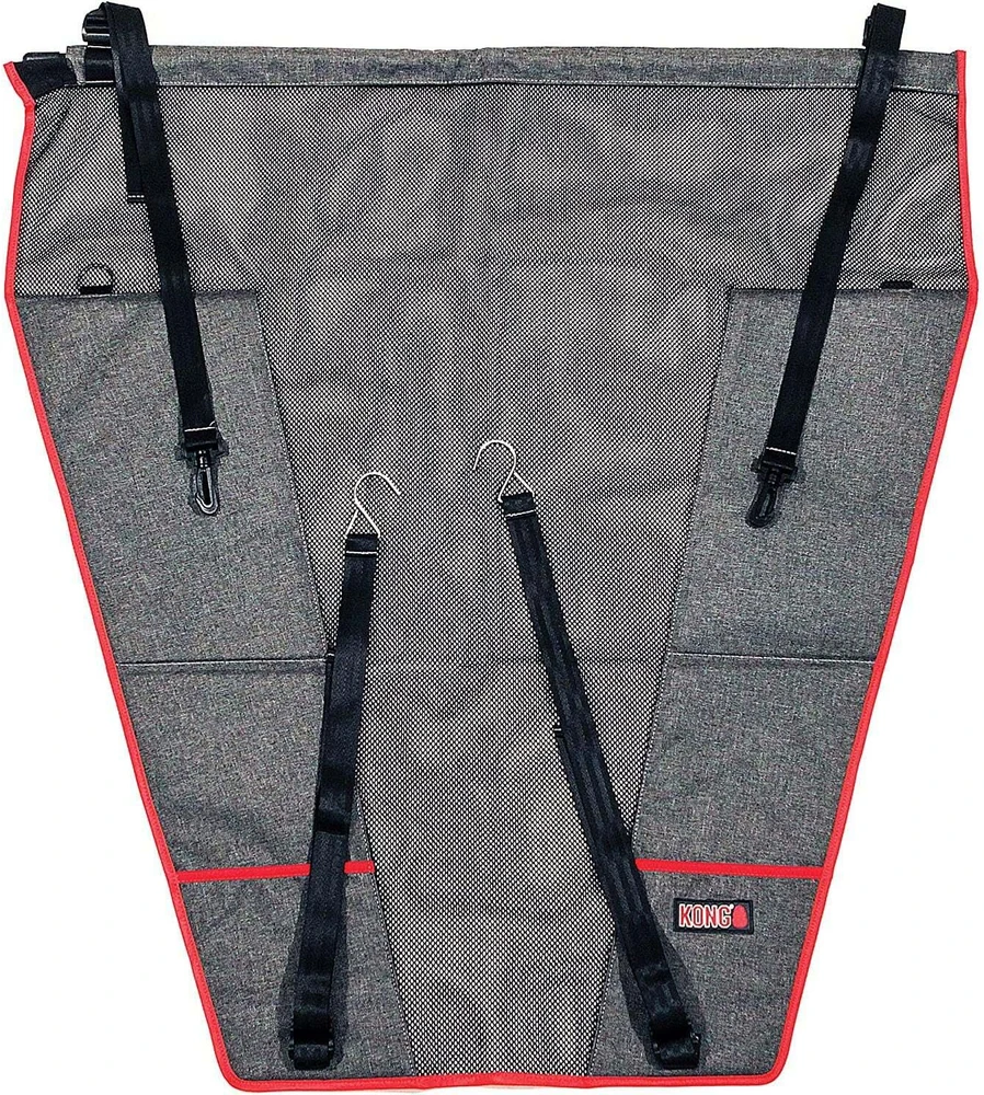 KONG Kelionės apsauginis sėdynės barjeras – patvarus automobilio tinklas, 82x88x41cm, neleidžia blaškytis