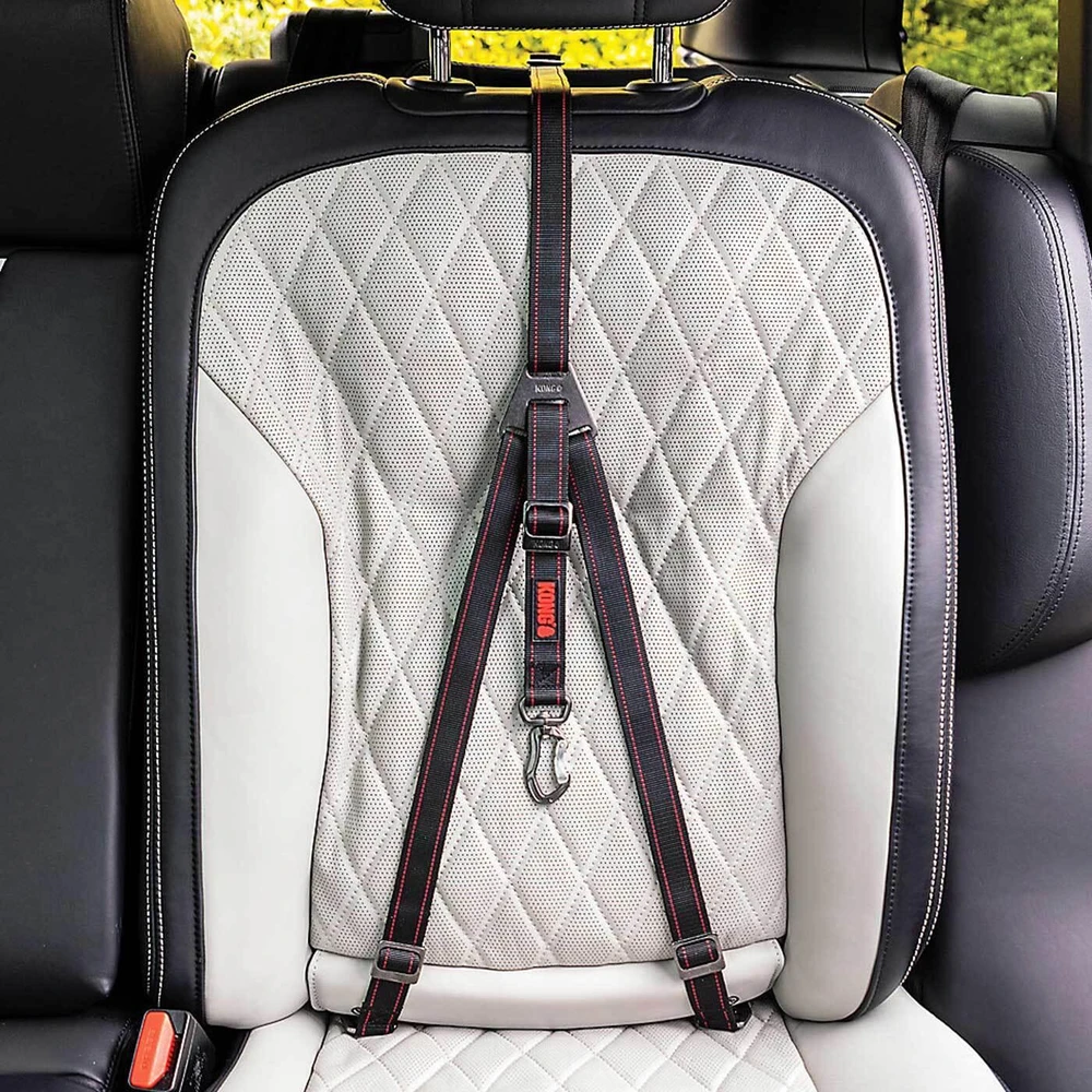 KONG kelioninis tvirtinimo diržas – trijų taškų reguliuojamas automobilio saugos diržas su ISOFIX suderinamumu