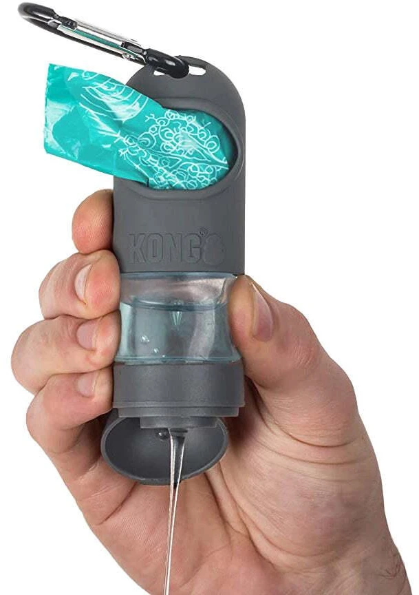 KONG Mini HandiPOD Clean Dispenser – Kompakti maišelių laikiklis su integruotomis dezinfekcinėmis servetėlėmis