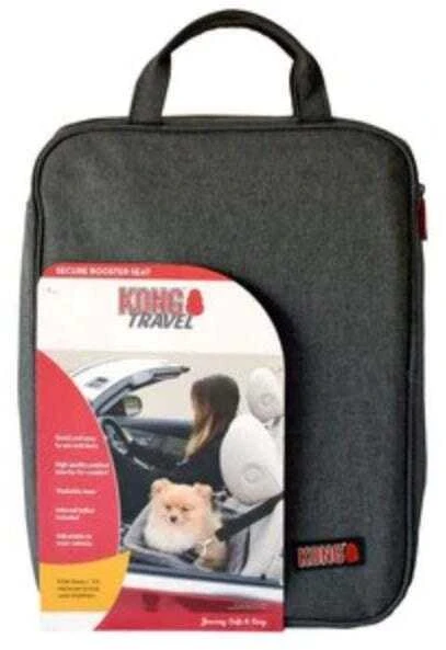 KONG Travel Secure Booster Seat – Paaukštinta automobilinė kėdutė, 40x30x20cm, tinka iki 12kg