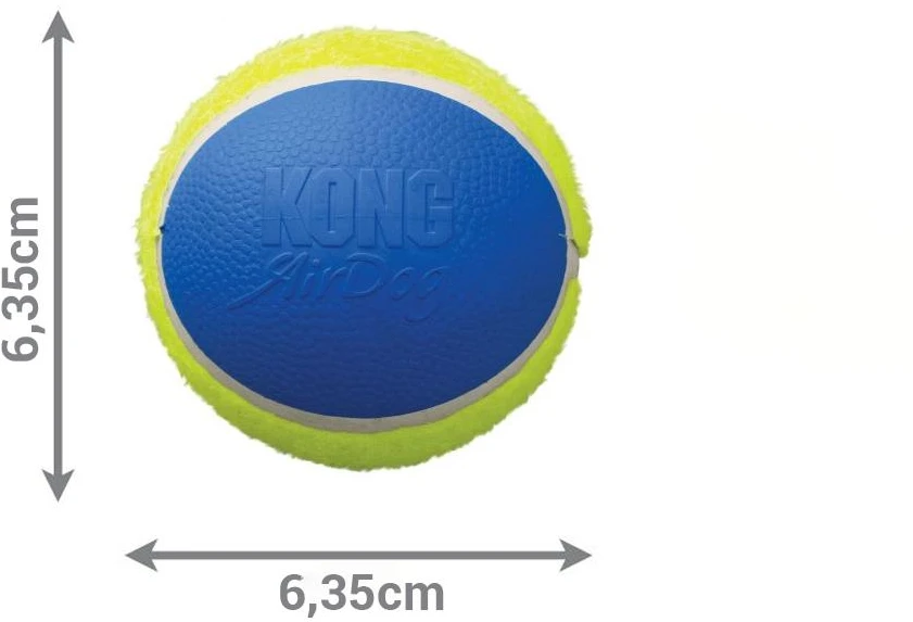 KONG Ultra SqueakAir sustiprinti teniso kamuoliukai su cyptuku, 3 vnt.