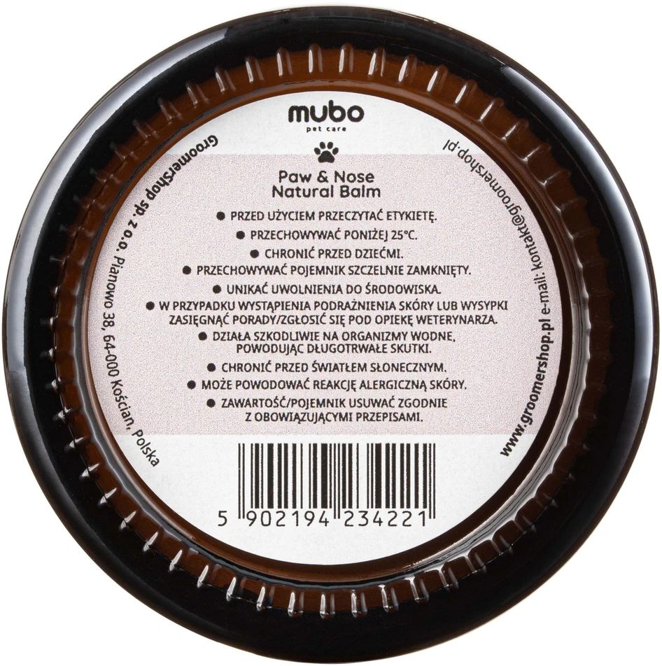 Mubo Paw & Nose Natural Balm 50g – Maitinantis sviesto mišinys, ramina ir apsaugo odą