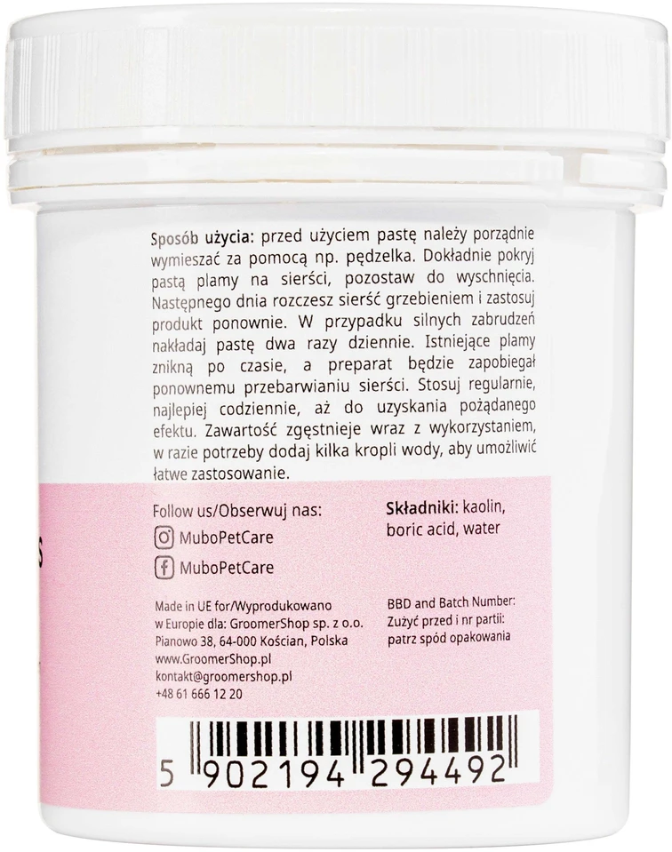 Mubo Perfect Eyes Ašarų dėmių valiklis – švelni formulė dėmėms ir spalvos pakitimams šalinti, 100 ml