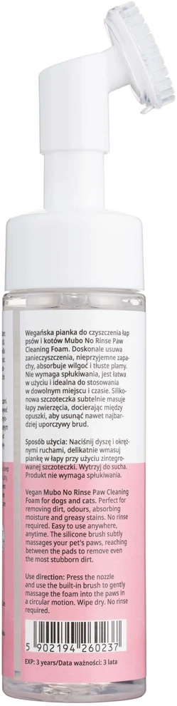 Mubo putų putos be skalavimo – arbūzų kvapo, 200 ml. Greito plovimo formulė