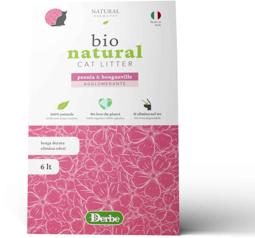 „Natural Derma Pet“ aglomeruojanti kukurūzų kraiko su gėlių kvapu ir mažu dulkių kiekiu