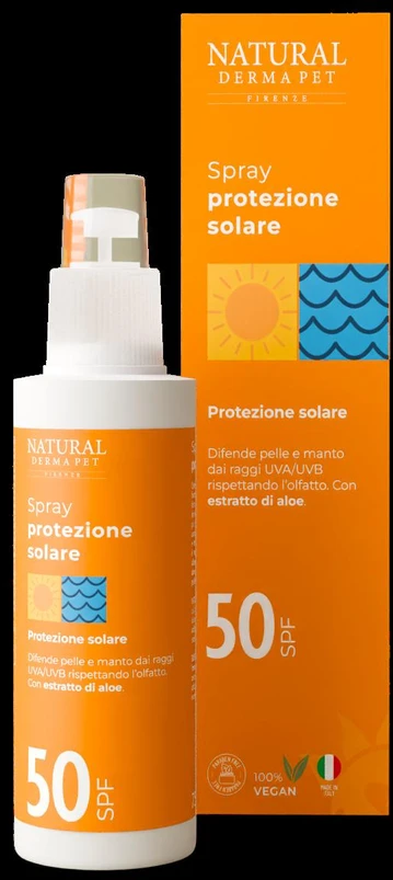 Natural Derma Pet Apsauginis purškalas augintiniams nuo saulės plataus spektro apsauga nuo saulės