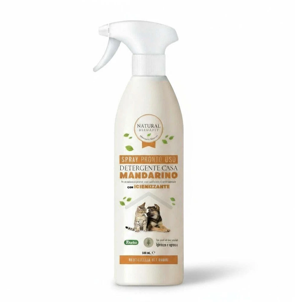 Natural Derma Pet gaiviklio nuo kvapų purškalas su mandarinų kvapu, greitas poveikis