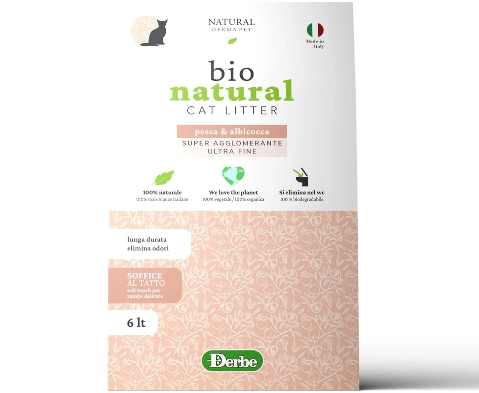 Natural Derma Pet kukurūzų kraikas katėms, mažai dulkių, sugeria kvapus