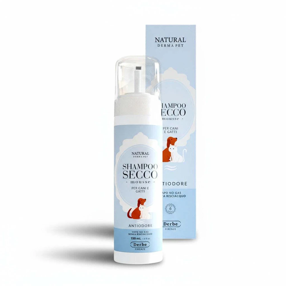Natural Derma Pet Mousse šampūnas nuo kvapų, švelnus valymas