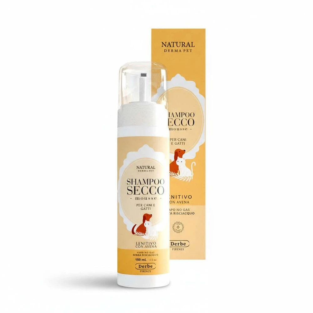 Natural Derma Pet Mousse šampūnas raminantis avižinis švelnus valomasis