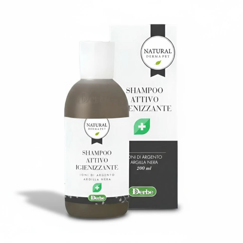 Natural Derma Pet Natural Derma Dog Šampūnas su sidabro jonais ir juoduoju moliu