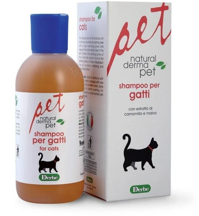 Natural Derma Pet Natural Derma Kačių šampūnas Raminanti ramunėlių drėkinamoji formulė