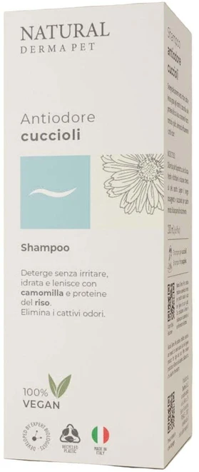 Natural Derma Pet Natural Derma Puppy Šampūnas Raminantis prausiklis su ramunėlėmis