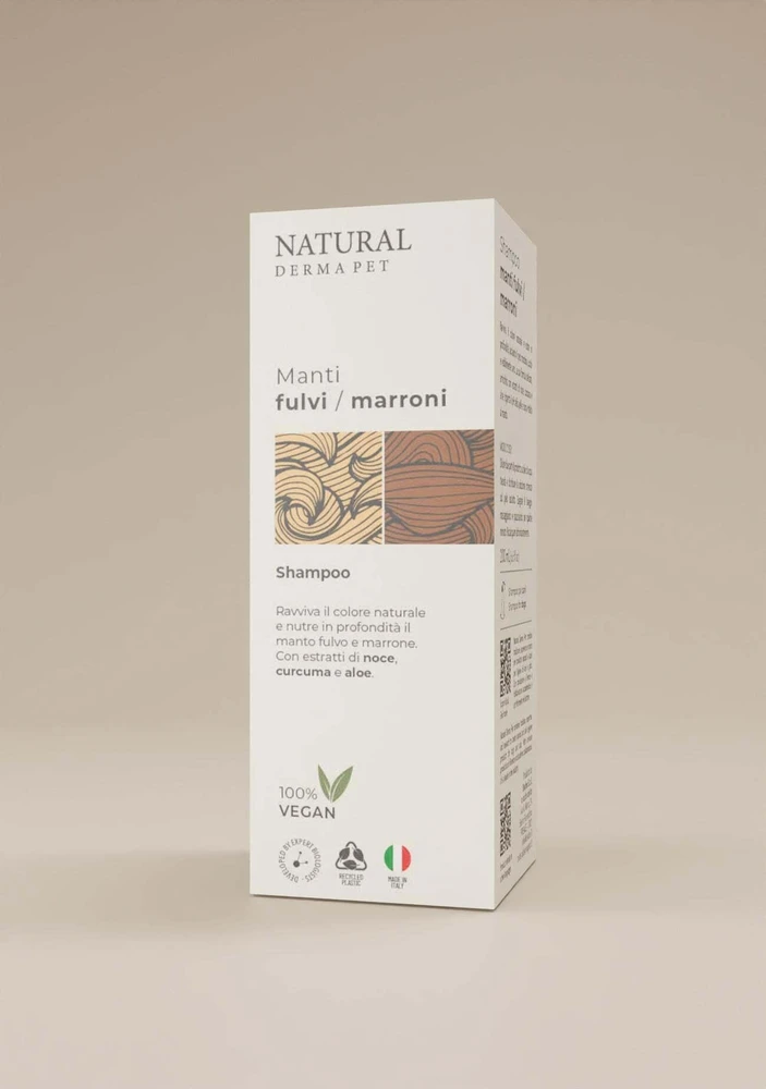 Natural Derma Pet Natural Derma rudojo' kailio šampūnas šunims, spalvai paryškinti