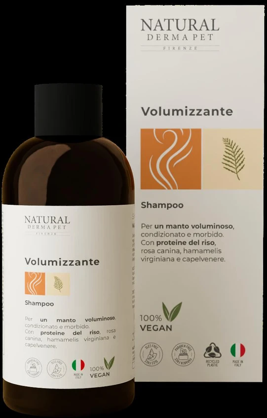 Natural Derma Pet Natural Derma šampūnas šunims apimčiai, minkštumui ir blizgesiui