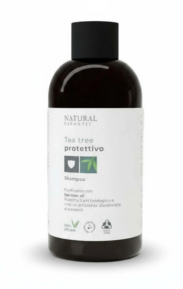 Natural Derma Pet Natural Derma Šunų šampūnas su arbatmedžio aliejumi, giluminis valymas