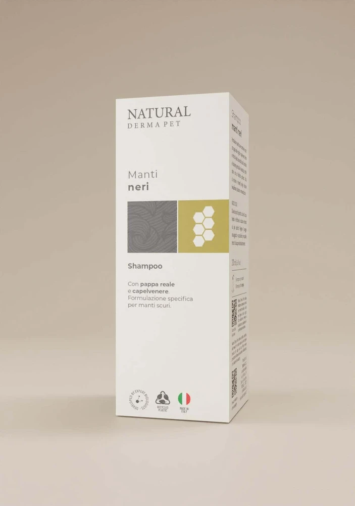 Natural Derma Pet Natural Derma Šunų šampūnas, juodų kailių blizgesiui stiprinti