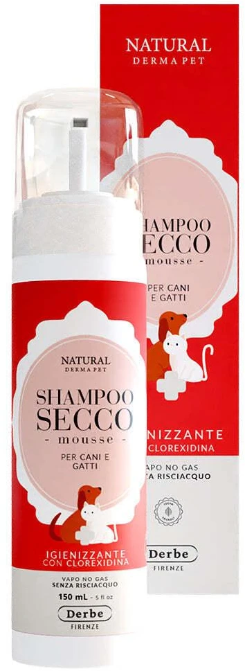 Natural Derma Pet Sausas šunų šampūnas putomis giliam valymui ir kailio apsaugai