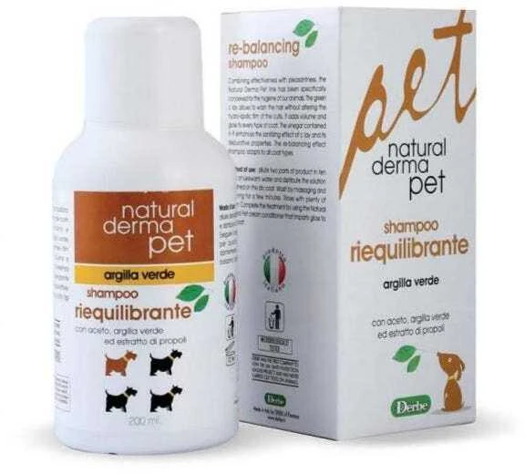 Natural Derma Pet Natural Derma Atstatantis šampūnas šunims su žaliu moliu ir propoliu