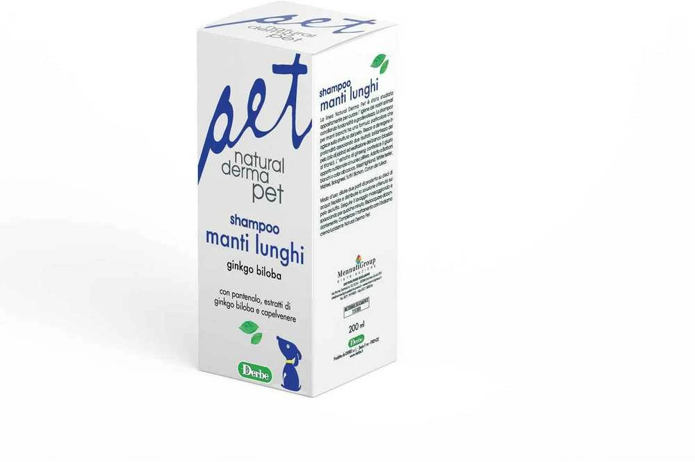 Natural Derma Pet Natural Derma Šampūnas ilgaplaukiam šuniui su pantenoliu ir ginkmedžiu