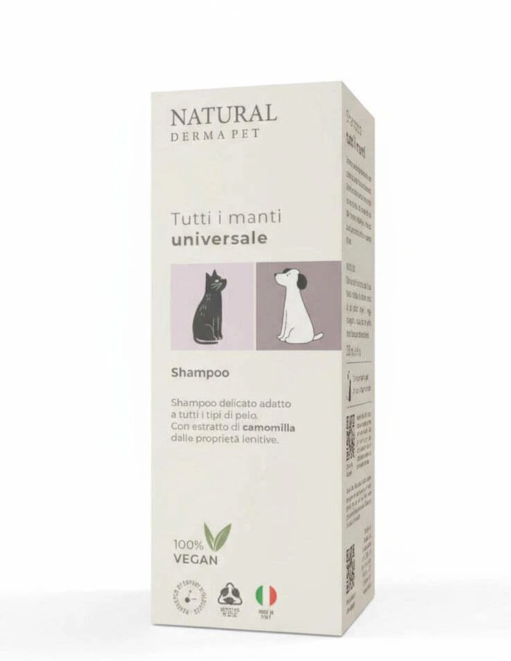 Natural Derma Pet Švelnus ramunėlių šampūnas jautriai kailio odai