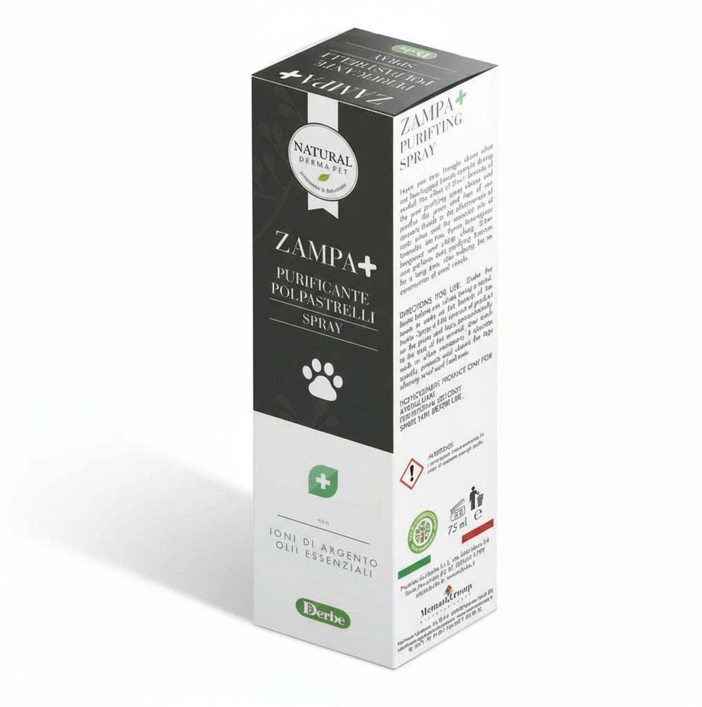 Natural Derma Pet ZAMPA+ Šunų letenų valomasis purškiklis Greito poveikio valymas
