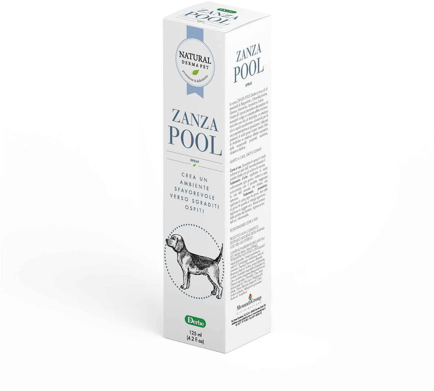 Natural Derma Pet Zanza Pool Purškiklis Vabzdžių Atstumiantis Odos Raminamasis