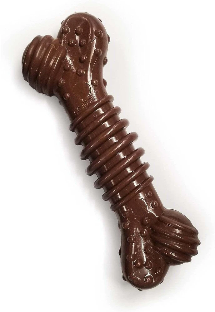 Nylabone Dura Chew Extreme Medley Texture kaulas – patvarus dantų kramtalas, skirtingų skonių, vidutinio dydžio
