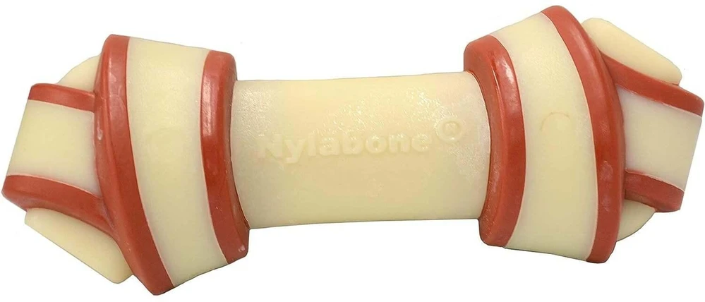 Nylabone „Extreme Beef Knot Chew“ – didelis patvarus jautienos skonio kramtomasis žaislas