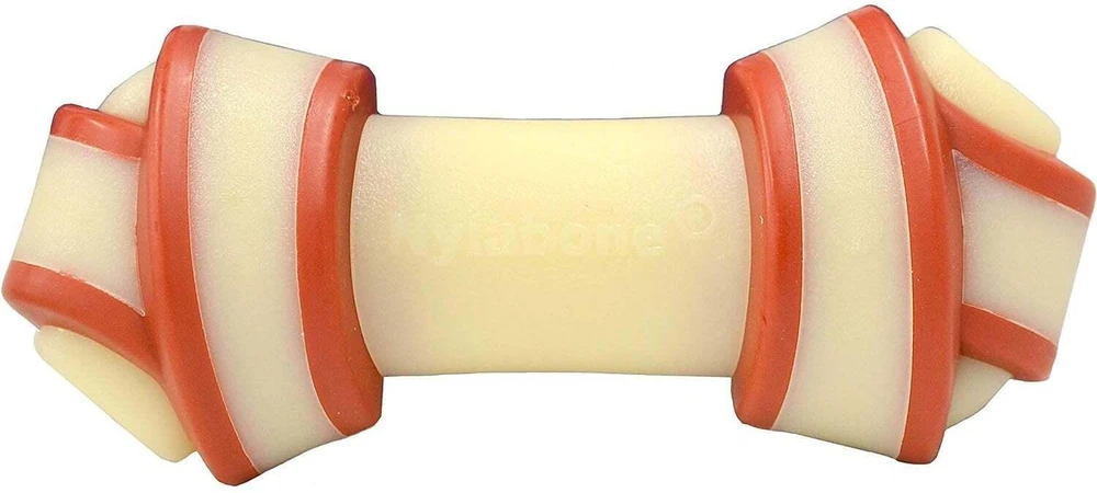 Nylabone „Extreme Beef Knot Chew“ – didelis patvarus jautienos skonio kramtomasis žaislas