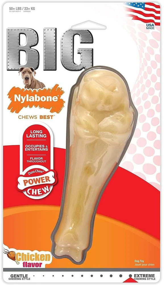 Nylabone Extreme kalakuto kaklo XL – patvarus kramtomasis žaislas, vištienos skonio, itin didelis dydis