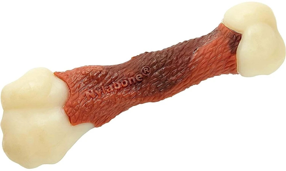 Nylabone Extreme Kaulas Jaučiena – Tikro Jaučio Kaulo Formos Kramtomasis Žaislas, Jaučio Kvapo, XL Ilgaamžis Skanėstas