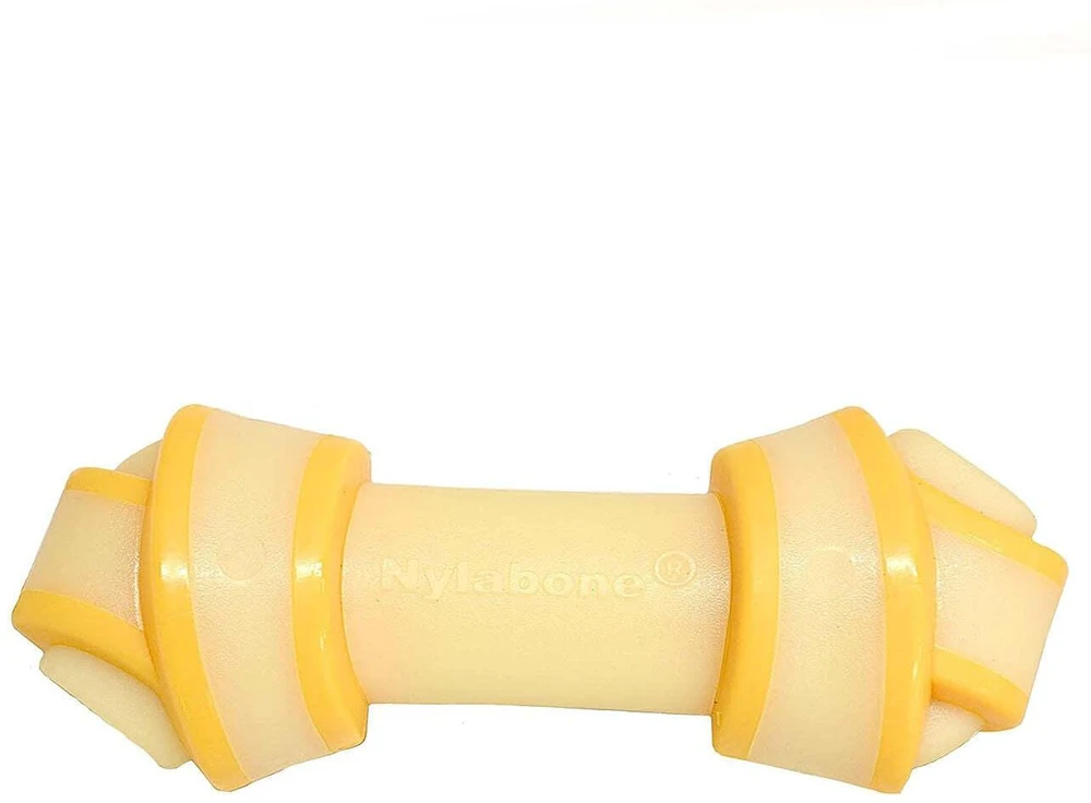 Nylabone Extreme Knot Bone – tvirtas, su šonine ir sūrio skonio kramtukas, vidutinio dydžio