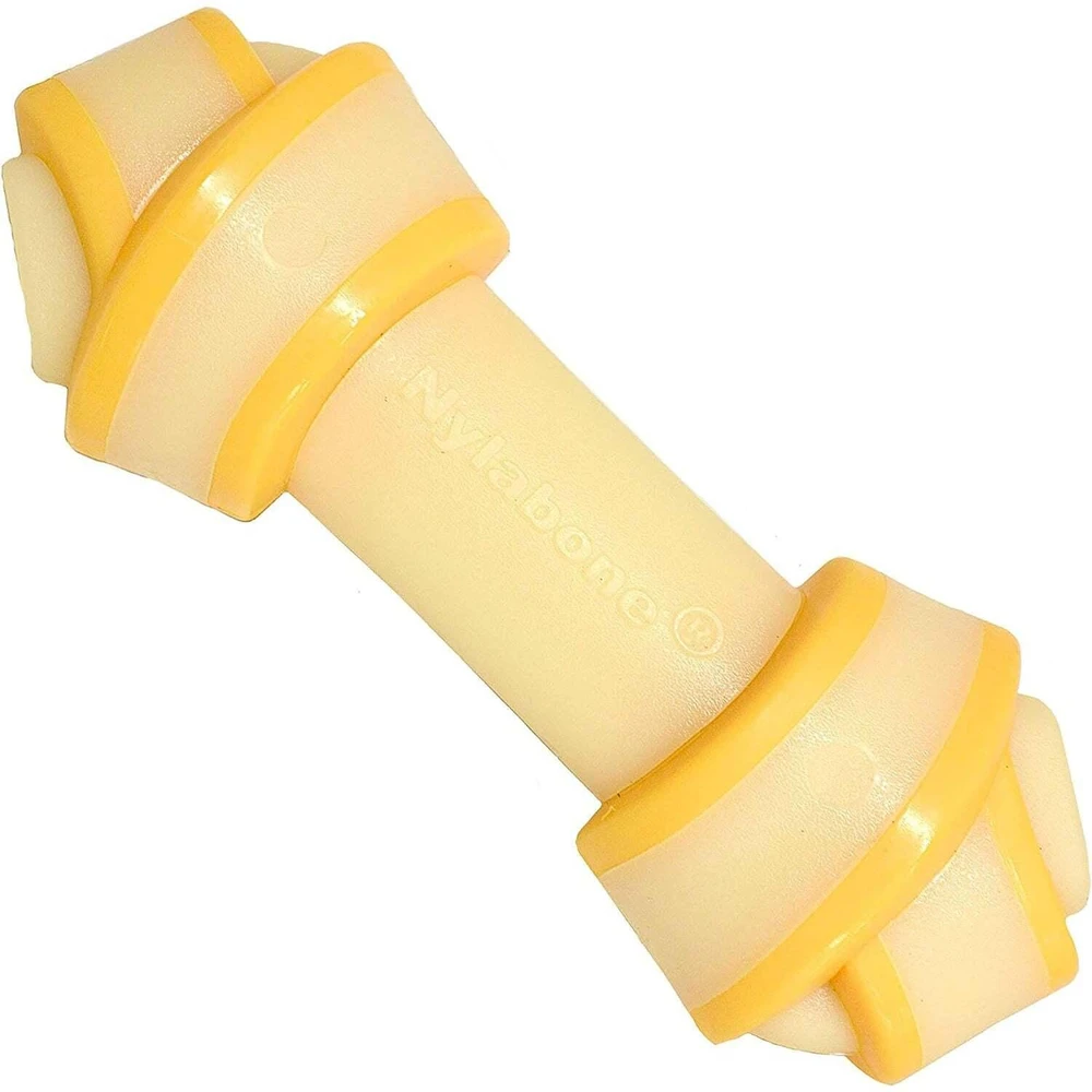 Nylabone Extreme Knot Bone – tvirtas, su šonine ir sūrio skonio kramtukas, vidutinio dydžio